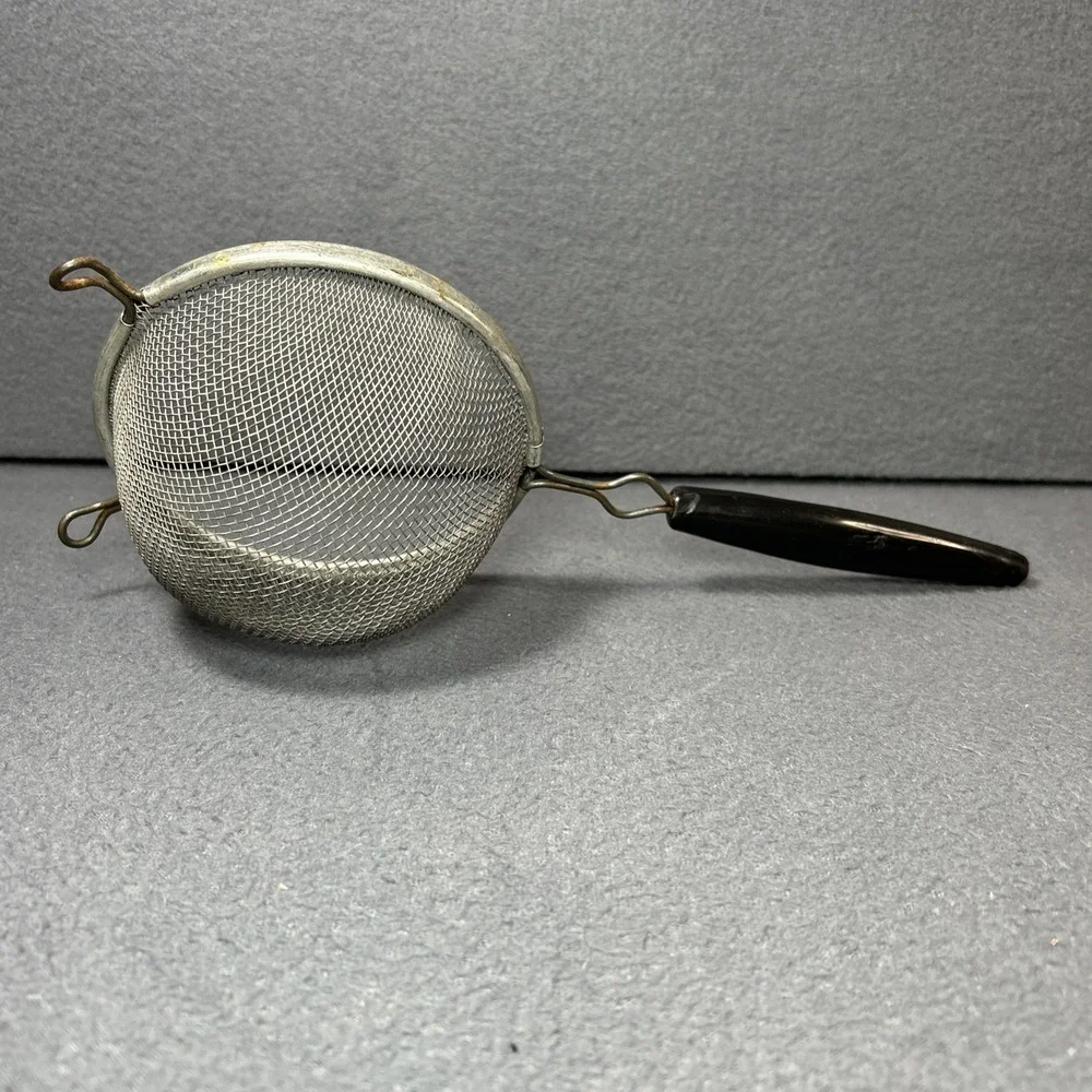 Vintage Wire‎ Mesh Strainer Sifter 12